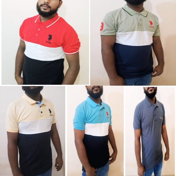 স্টাইলিশ US POLO  পোলো টি-শার্ট – ৫টি কালার ভেরিয়েন্টে